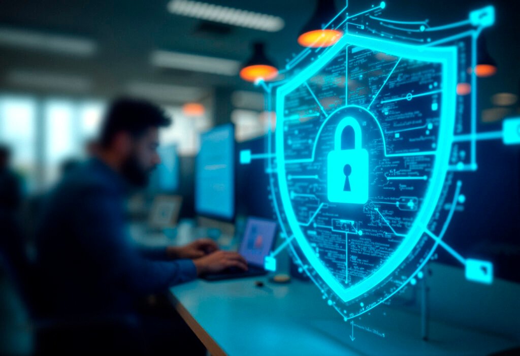 cybersecurity action protecting data with encryption network security